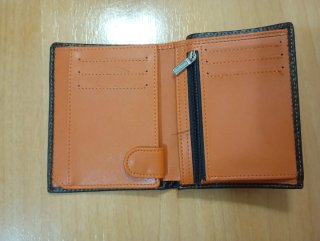 Cartera Piel Sintética Negra