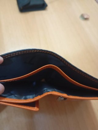 Cartera Piel Sintética Negra