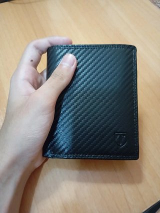 Cartera Piel Sintética Negra