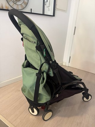Cochecito+bolsa+protector lluvia Yoyo Verde