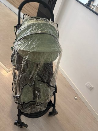 Cochecito+bolsa+protector lluvia Yoyo Verde