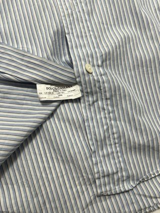 Camisa Dolce & Gabbana Rayas Azul Blanco