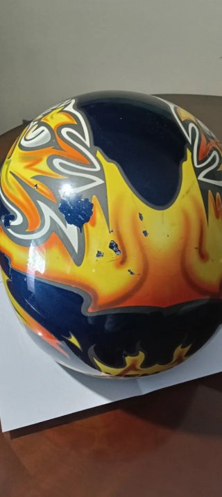 Casco integral VEMAR azul con diseño