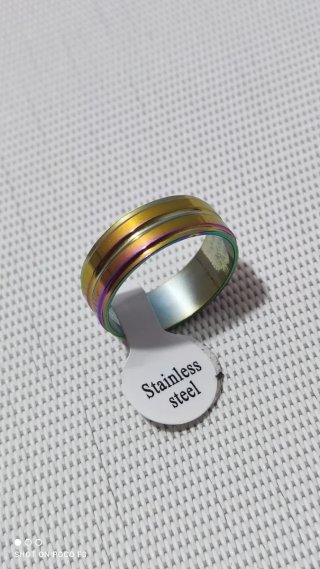 Anillo Acero Inoxidable Talla 19