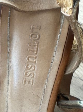 Sandalias lottusse Piel Serpiente