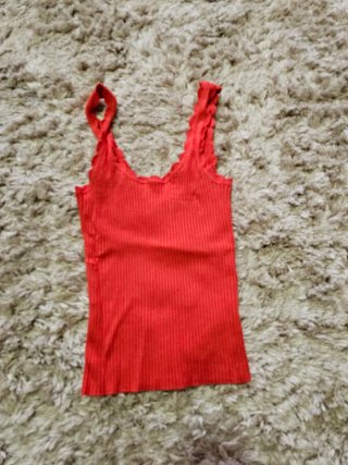 Blusa sin manga color salmon