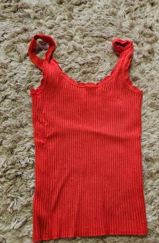 Blusa sin manga color salmon
