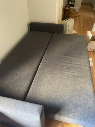 Divano letto a 3 posti grigio Ikea