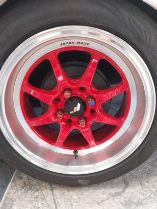 Juego Llantas Honda 195/50 ZR15 Rojas
