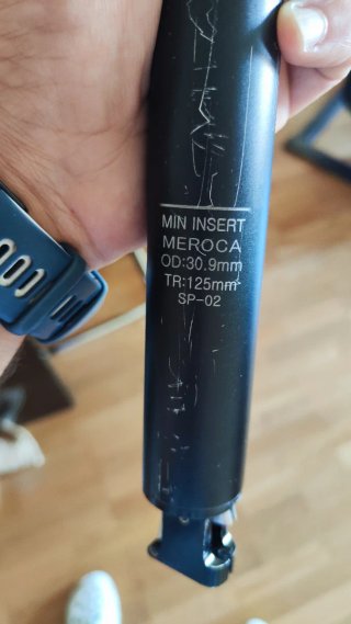 Tija telescópica Meroca 125mm