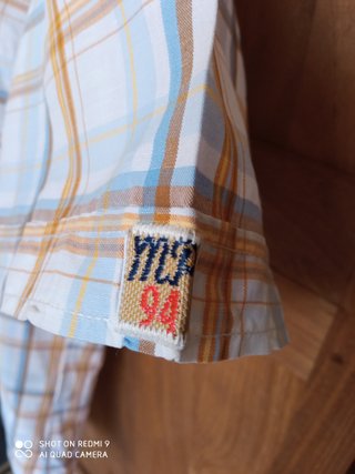 Camisa cuadros tipo vintage T/M
