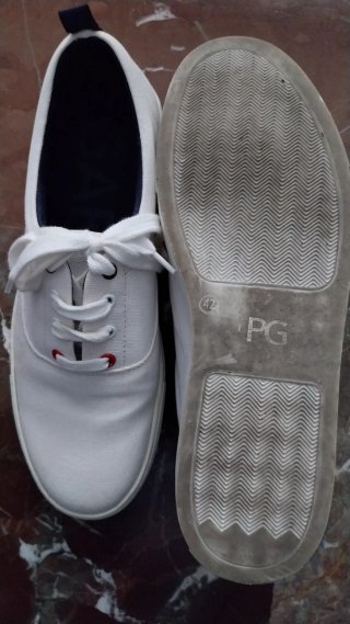 Zapatos lona Purificación Garcia blancos