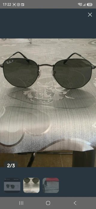 Gafas Ray-Ban Hexagonal Polarizadas Nuevas