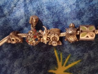 Pulsera Plata Charms Varios