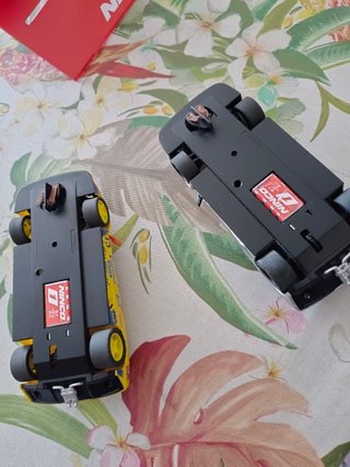 2 Coches Ninco Scalextric Amarillo/Plateado