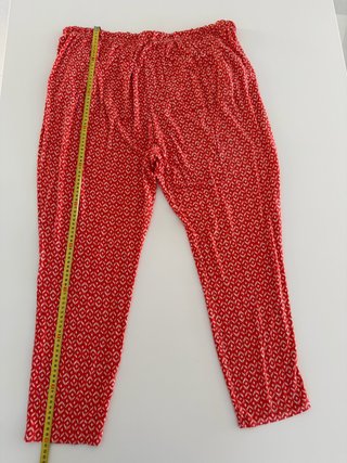 Pantalón pijama Old Navy estampado rojo/coral XL