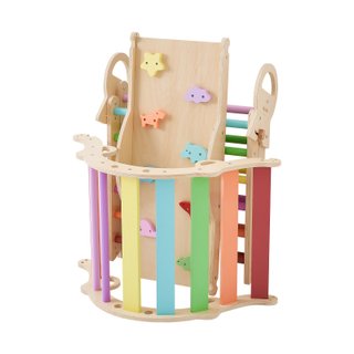 Set Pikler 9 in 1 Montessori con Xilofono e Rampa