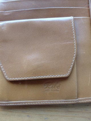 Monedero Piel Vintage Ribé Barcelona Marrón