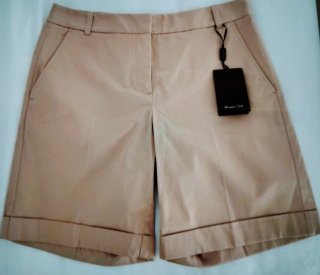 Massimo Dutti Pantalones Cortos Beige