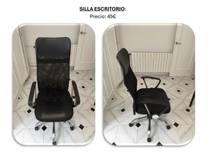 Silla de escritorio negra