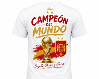 Camiseta Campeón del Mundo España