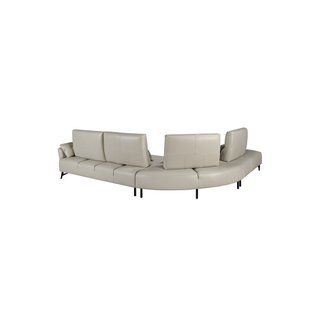 Sofá Chaiselongue Piel (L) Angel Cerdá - nuevo!