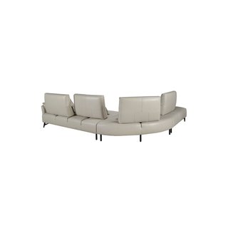 Sofá Chaiselongue Piel (L) Angel Cerdá - nuevo!