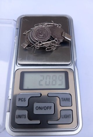 Pulsera antigua monedas plata