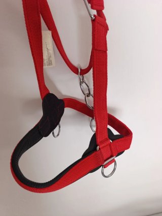 Cabezada de cuadra talla full roja