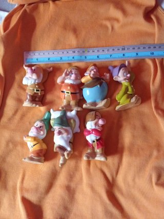 Muñecos plastico Enanitos Blancanieves Disney