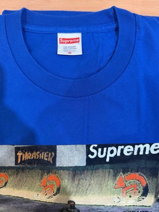 Camiseta Supreme Azul trasher