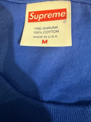 Camiseta Supreme Azul trasher