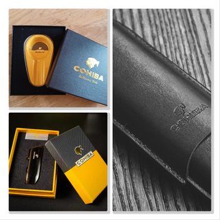 Set Cohiba: Mechero, Cenicero y Puros
