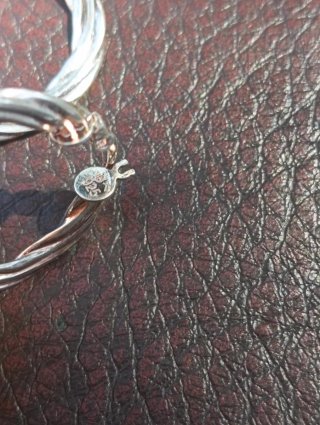 Pendientes Aro Plata 925 y Oro 8k