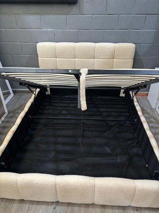 Cama Canapé Beige Polar con Cabecero