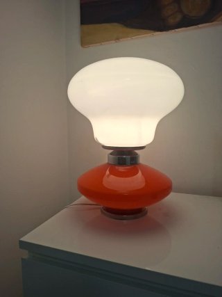 Lampada vintage vetro e metallo
