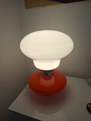 Lampada vintage vetro e metallo