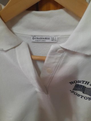 Sudadera corta Stradivarius blanca Talla S