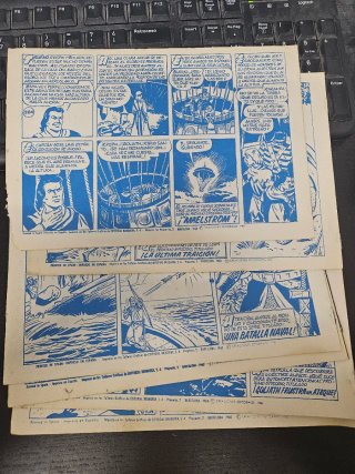 Lote de 6 cómics vintage El Capitán Trueno (1960)