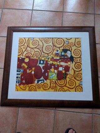 Cuadro "El Abrazo" de Gustav Klimt