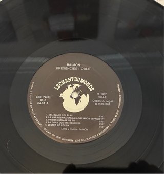Disco Raimon - Presències i oblit