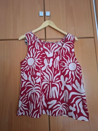 Conjunto 2 piezas rojo y blanco