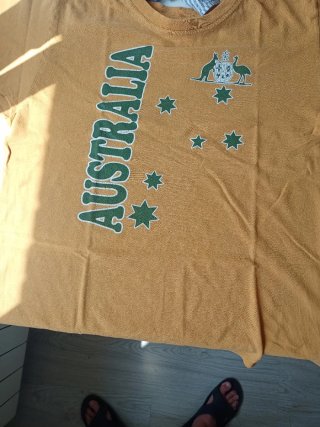 Camiseta Australia Verde y Amarilla
