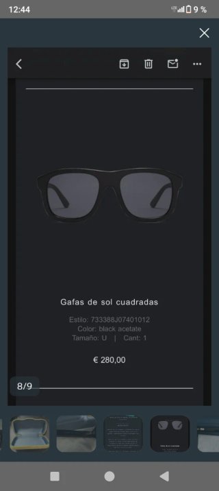 Gafas de sol Gucci negras