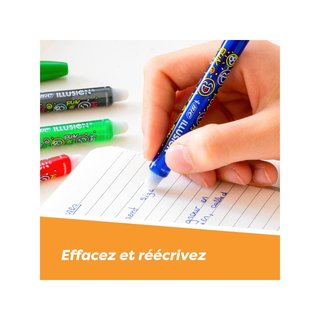 BIC Illusion bolígrafos borrables recargables