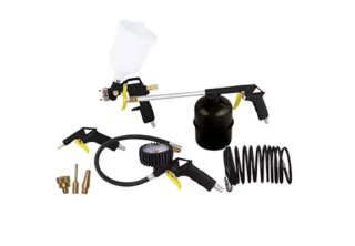 COMPRESOR MICHELIN 100L BICILÍNDRICO + KIT 8 PZS