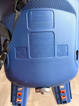 Sillita bici infantil azul y naranja