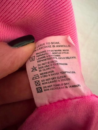 Pantaloni rosa acceso cotone cargo