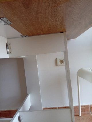 Mesa Comedor Plegable Madera y Blanca