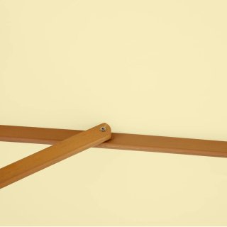 Ombrellone Giardino 2.5x2.3 m Legno Laccato Beige
